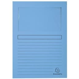 Lot de 4 paquets de 100 chemisess à fenêtre FOREVER 22x31 cm Bleu clair - Image principale