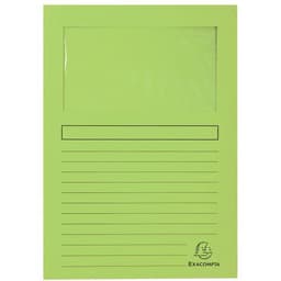 Lot de 4 paquets de 100 chemisess à fenêtre FOREVER 22x31 cm Vert Pré - Image principale