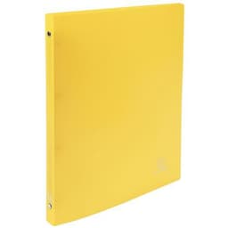 Lot de 25 Classeur 4 anneaux 15 mm polypropylène Opaque - A4 - Jaune - Image principale