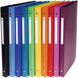 Lot de 20 Classeur 4 anneaux 15 mm polypropylène uni - A4 - Image principale