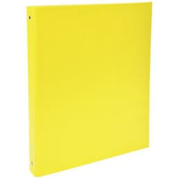 Lot de 20 Classeur rembordé polypropylène 4 anneaux 30mm - A4 - Jaune - Image principale
