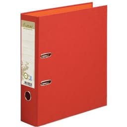 Lot de 10 Classeur rembordé papier Dos 80mm Forever - A4 maxi - Rouge - Image principale