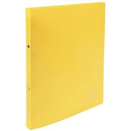 Lot de 25 Classeur 2 anneaux 15 mm polypropylène Opaque - A4 - Jaune - Image principale