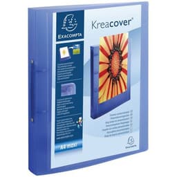 Lot de 15 Classeur 2 anneaux 30mm polypropylène chromaline 7/10e Krea Cover - Image principale