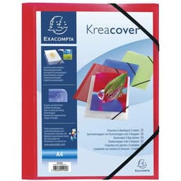 Lot de 25 Chemise à élastiques 3 rabats polypropylène opaque Krea Cover - A4 - Image principale