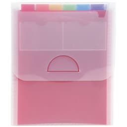 Lot de 5 Trieur valisette vertical 6 compartiments Crystal - A4 - Image principale