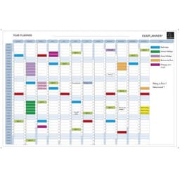 Planning magnétique annuel - textes en anglais - Image principale