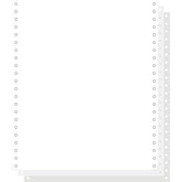 Feuilles listing autocop. blanc 240x11 3plis bande détachable - Image principale