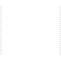 Feuilles listing blanc 380x12 1pli bandes détachables 70g - Image principale