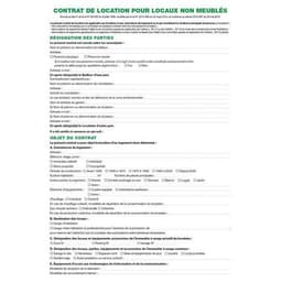 Lot de 50 Contrat de location pour locaux non meublés réf 44E - Image principale