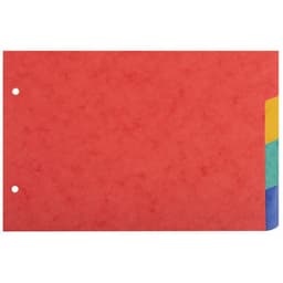 Lot de 10 Intercal. fiches brist cte lustr. 225g/m2 4 pos A5 148x210mm - Image principale