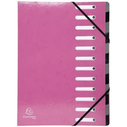 Lot de 6 Trieur Harmonika Iderama 12 compartiments bleu rose - Image principale