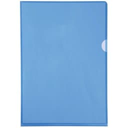 Etui carton de 100 poch. coin pvc lisse  hr 13/100e A4 bleu - Image 2
