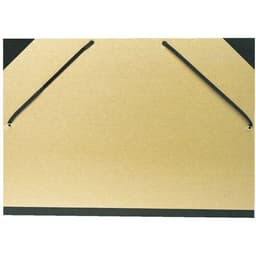 Lot de 10 Carton à dessin kraft naturel avec élastiq. 32x45cm Pour A3 - Image principale