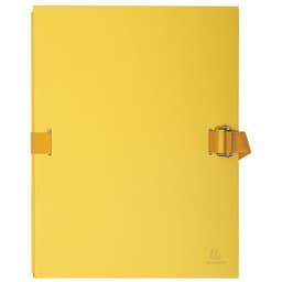 Lot de 10 chemises dos extensible avec rabat papier - 24x32cm jaune - Image principale