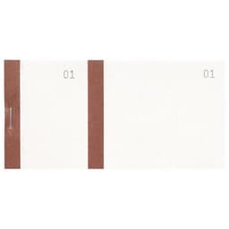 Lot de 50 Bloc vendeur col. bistre 100 feuil. double num. 6 ,6x13,5cm - Image principale