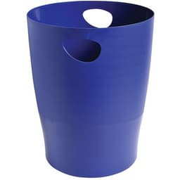 Lot de 8 Corbeille à papier ECOBIN 15 litres avec poignées bleu nuit - Image principale
