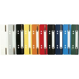 Lot de 250 Fixe-dossiers à lamelle polypropylène couleurs assorties - Image principale