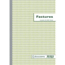 Lot de 5 Manifold Factures 29,7x21cm 50 feuillets dupli autocopiants - Image principale