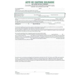Lot de 50 Liasses Acte de caution (tous contrats sauf 50E) - Image principale