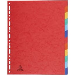 Lot de 15 Intercalaires carte lustrée 400g 12 positions - A4 maxi - Image 4
