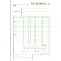 Lot de 5 Manifold Note de frais 29,7x21cm 50 feuillets dupli autocopiants - Image 5