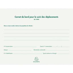 Lot de 5 Carnet de bord pour le suivi des déplacements - Image 3