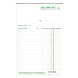 Lot de 10 Manifold Factures collé en tête 50 feuillets dupli autocopiants - Image 5