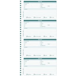 Lot de 5 Carnet spiralé- Messages téléphones - 50 feuilles dupli autocopiantes - Image 2