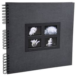 Album photos à spirales 60 pages noires passion 32x32cm noir - Image 4