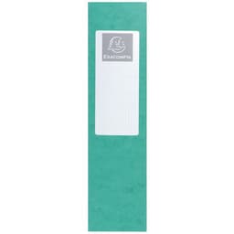 Lot de 6 Boite de classement Exabox Dos 80mm Carte lustrée - A4 vert - Image 2