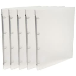 Lot de 25 Classeur 4 anneaux 15 mm PP Chromaline - A4 - Incolore - Image 2