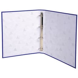 Lot de 20 Classeur rembordé PP 4 anneaux 30mm - A4 - Bleu foncé - Image 2