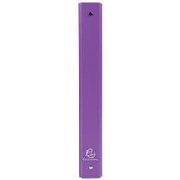Lot de 20 Classeur rembordé polypropylène 4 anneaux 30mm - A4 - Violet - Image 2