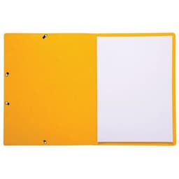 Lot de 50 chemises à élastique sans rabat carte lustrée 355gm² A4 jaune - Image 3