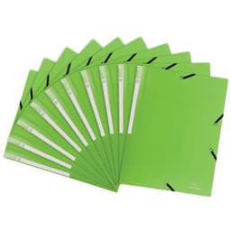 Lot de 50 chemises à élastique 3 rabats PP 5/10e Opaque - A4 orange - Image 2