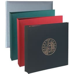 Classeur numismatique + 5 feuilles plastique 245x25cm bordeaux - Image 2