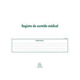 Lot de 5 Registre de Contrôle médical - folioté - 60 pages - Image 2