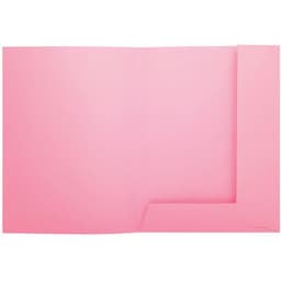 Lot de 5 paquets de 50 chemisess 2 rabats SUPER 210 - 24x32cm - rose - Image 2