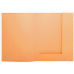 Lot de 5 paquets de 50 chemisess 2 rabats SUPER 210 - 24x32cm - orange - Image 3