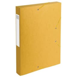 Lot de 10 Bte de class. Cartobox Dos 40mm cte lustrée A4 jaune - Image 2