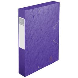 Lot de 10 Bte de class. Cartobox Dos 60mm cte lustrée A4 violet - Image 2