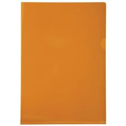 Etui carton 100 poch. coin pvc lisse  hr 13/100e A4 orange - Image principale