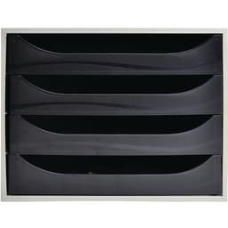 Caisson ecobox 4 tiroir office gris/noir - Image 2