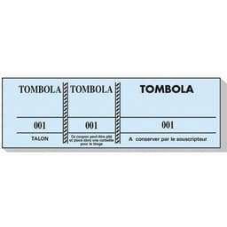Lot de 100 Bloc tombola 100 feuillets numérotés de 3 volets - Image 5