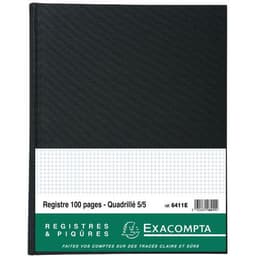 Registre 32x25cm 5x5 folioté 100 pages - Image 3