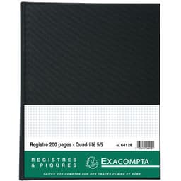 Registre 32x25cm 5x5 folioté 200 pages - Image 2