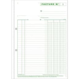 Lot de 5 Manifold Factures 29,7x21cm 50 feuillets tripli autocopiants - Image 4