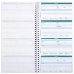 Lot de 5 Carnet spiralé- Messages téléphones - 50 feuilles dupli autocopiantes - Image 3