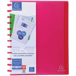Lot de 4 Protège-doc. à ann. et poch. détach. 60 vues A4 rge transp. - Image 2